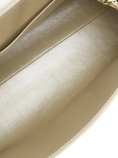 Pre-owned Chanel 2002-2003 Reissue 2.55 Chocolate Bar Lambskin Flap Shoulder Bag In Gold