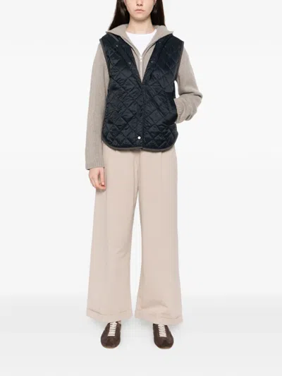 Brunello Cucinelli Quilted Nylon Down Vest In Multi