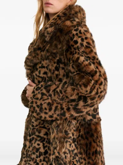 Nili Lotan Ingrid Leopard-print Shearling Coat In Animal Print
