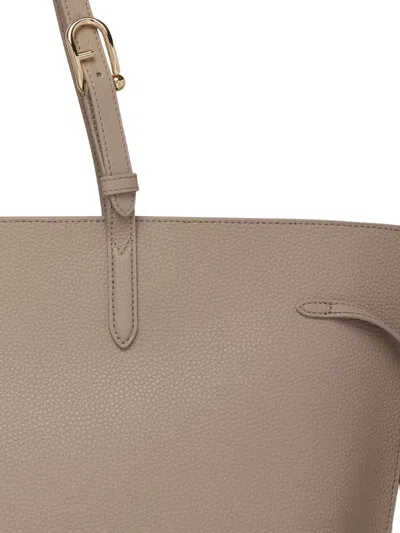 Furla Giove Drawstring Tote Bag In Neutral