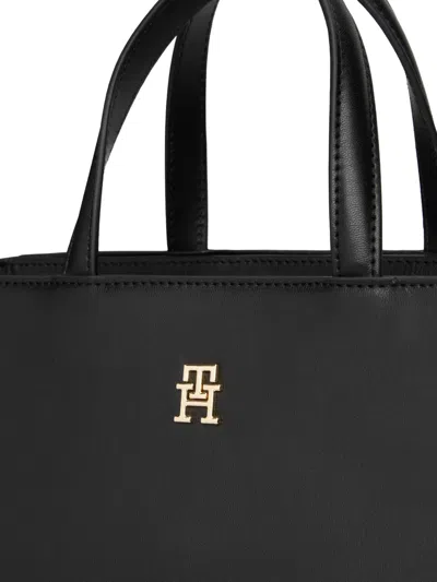 Tommy Hilfiger Logo-detail Tote Bag In Black