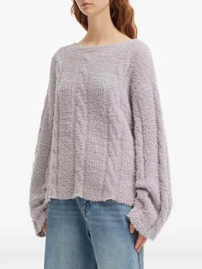 B+ab Long-sleeve Sweater In Animal Print