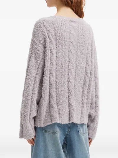 B+ab Long-sleeve Sweater In Animal Print