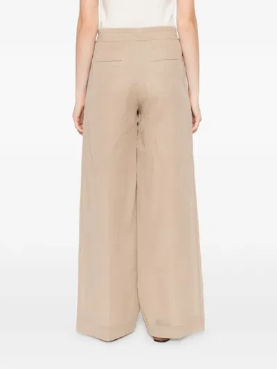 Brunello Cucinelli Elasticated Palazzo Pants In Neutral