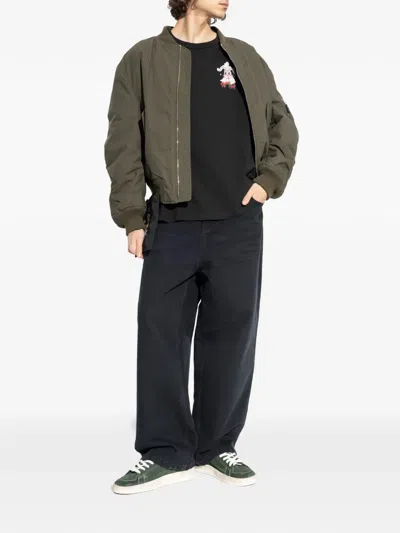 Kenzo Winter Holidays Rabbit-print T-shirt In Gray