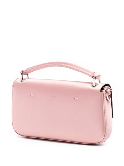 Pre-owned Fendi 2000-2025 Satin Baguette Phone Pouch Satchel In Pink