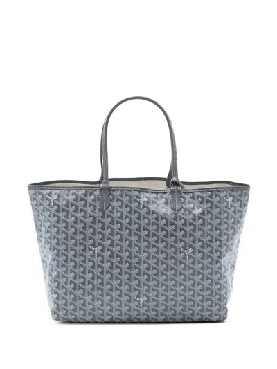 Pre-owned Goyard 2019 Ine Saint Louis Pm Tote Bag In Gray