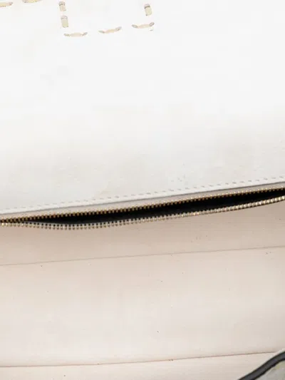 Pre-owned Fendi 2010-2025 Medium Leather Selleria Baguette Satchel In Brown