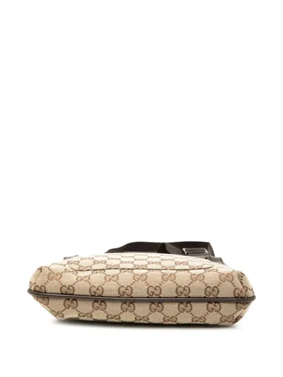 Pre-owned Gucci 2000-2015 Gg Canvas Crossbody Bag In Brown