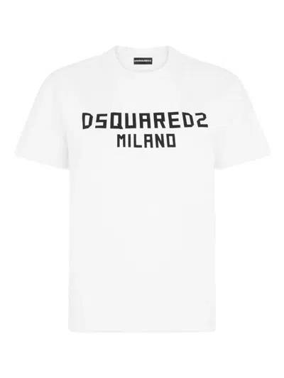 Dsquared2 Milano Just Right Logo-print T-shirt In White
