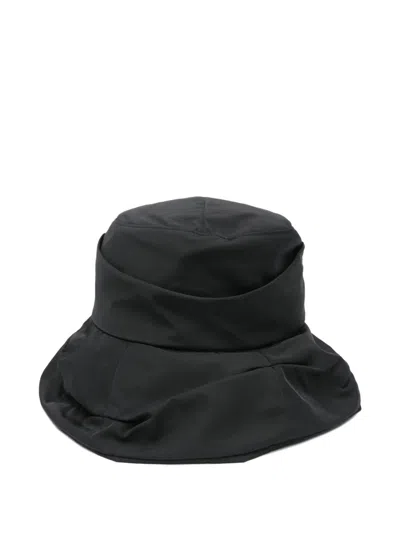 Y's Tuck Casablanca Hat In Black