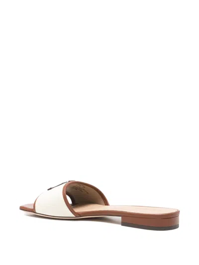 Ralph Lauren Monogram-detail Sandals In Brown