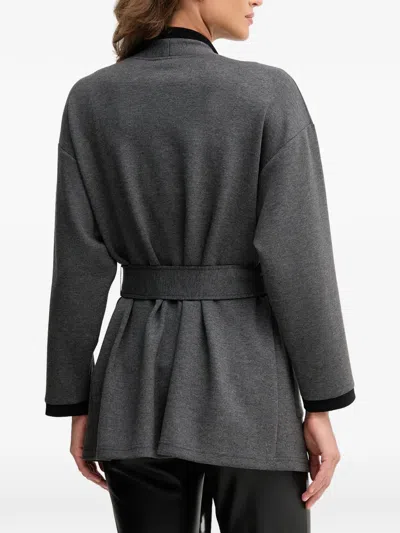 Joseph Ribkoff Belted Jacket In Multi