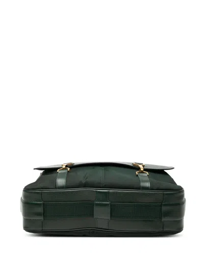 Pre-owned Louis Vuitton 1998 Taiga Dersou Crossbody Bag In Green