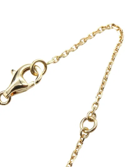 Pre-owned Van Cleef & Arpels 2010-2025 18k Yellow Gold And Onyx Vintage Alhambra Pendant Necklace In Black