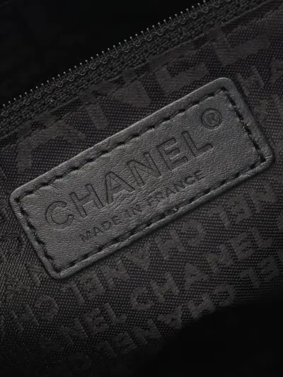 Pre-owned Chanel 2005-2006 Caviar Chocolate Bar Tote Bag In Black