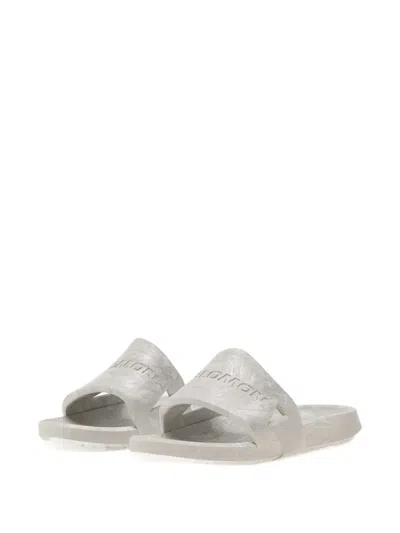 Salomon Logo Summeride Slides In White