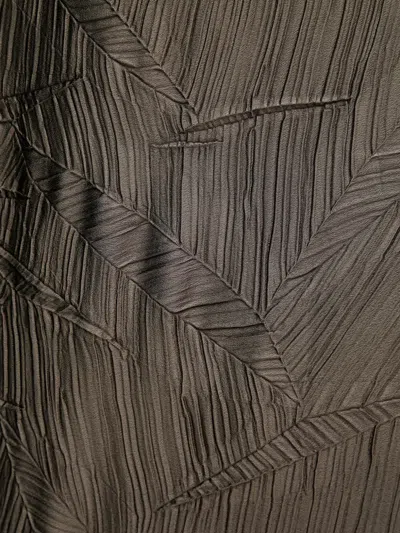 Joseph Ribkoff Geometric-pattern Pleated Top In Gray