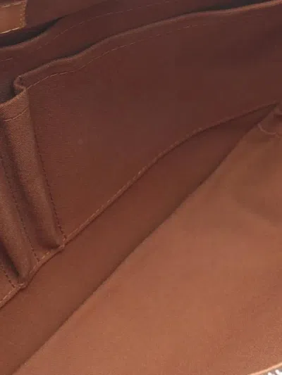 Pre-owned Louis Vuitton 2009 Monogram Beaubourg Messenger Mm Crossbody Bag In Brown