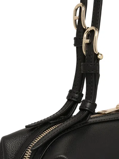 Furla Leather Tote Bag In Black