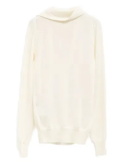 Jil Sander Draped Sweater In Multi