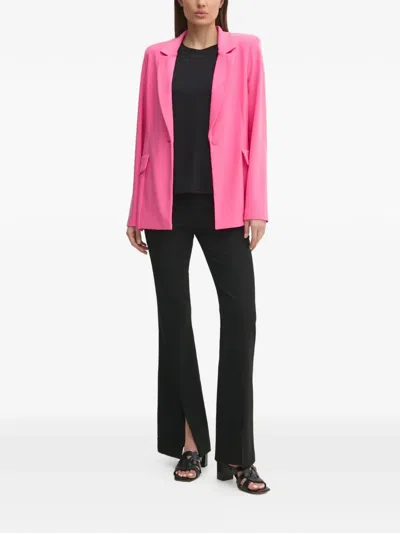 Joseph Ribkoff Notched-lapel Blazer In Pink
