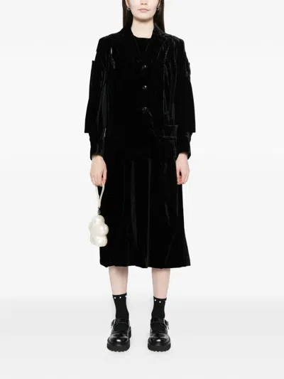 Comme Des Garçons Cut-out Blazer In Black