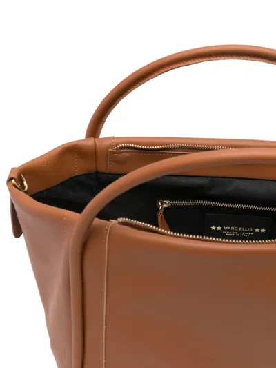 Marc Ellis Large Lola Tote Bag In Brown