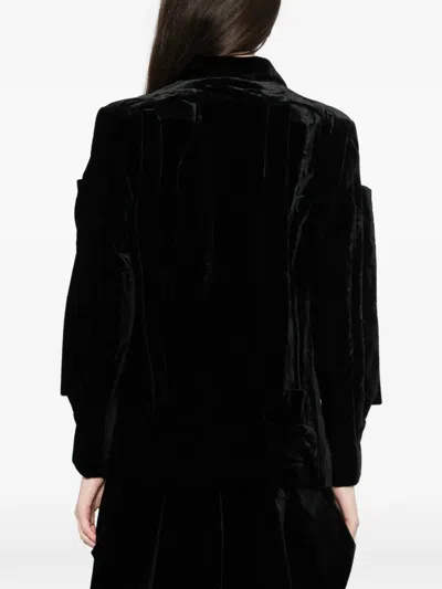 Comme Des Garçons Cut-out Blazer In Black
