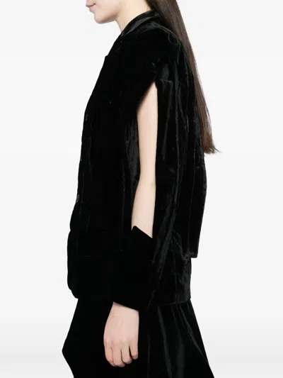 Comme Des Garçons Cut-out Blazer In Black