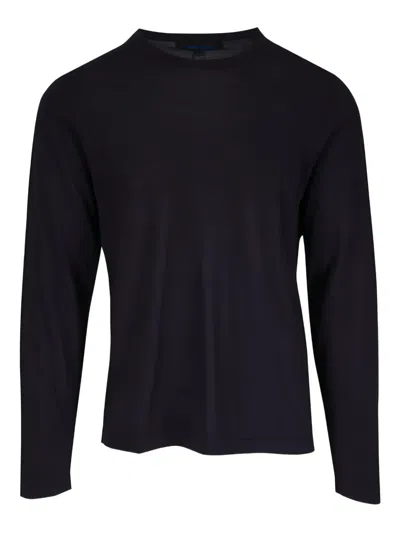 Pya Fine-knit Long-sleeve T-shirt In Black
