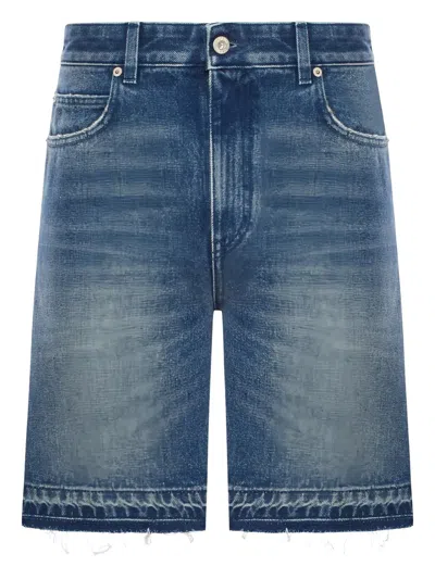 Loewe Denim Shorts With Belt Loops In Blue