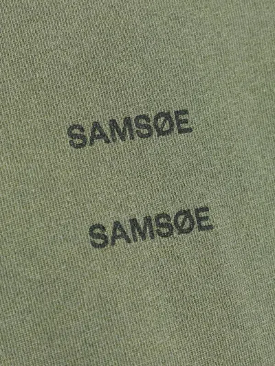 Samsoe & Samsoe Logo-print T-shirt In Green