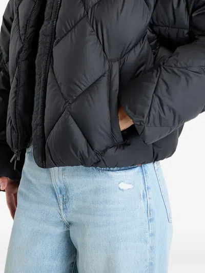 Jordan Quilted Puffer Jacket In Black