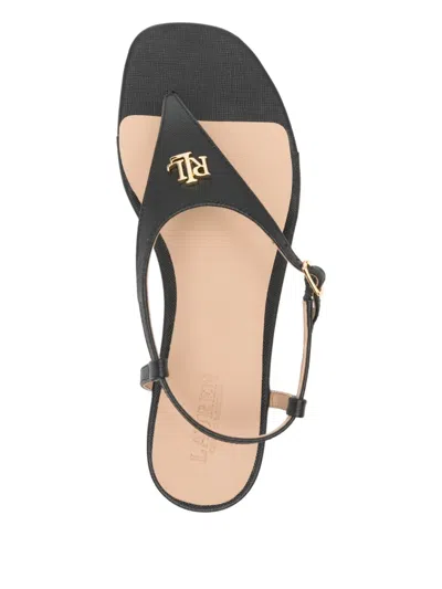 Ralph Lauren Thong-strap Logo-detail Sandals In Multi