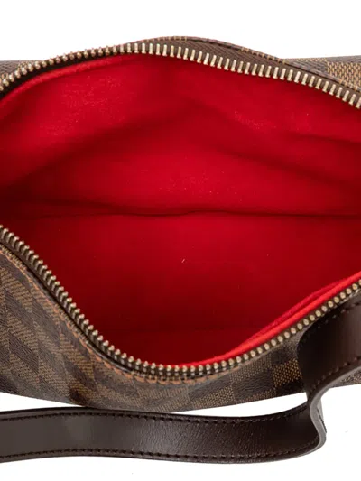 Pre-owned Louis Vuitton 2006 Damier Ebene Ravello Gm Satchel In Brown