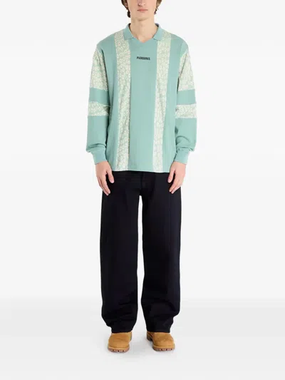 Pleasures Floral V-neck Sweatshirt In Multi