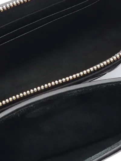 Pre-owned Bottega Veneta 2012-2025 Small Lambskin Intrecciato Gemelli Double Pouch Shoulder Bag In Black