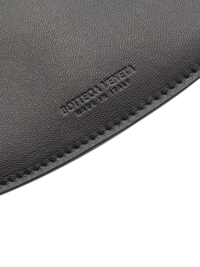 Pre-owned Bottega Veneta 2012-2025 Small Lambskin Intrecciato Gemelli Double Pouch Shoulder Bag In Black