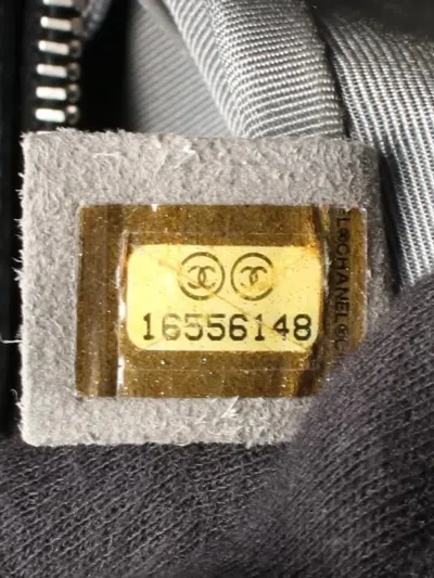 Pre-owned Chanel 2012 Cc Lambskin Bengal Shopping Tote Bag In Black