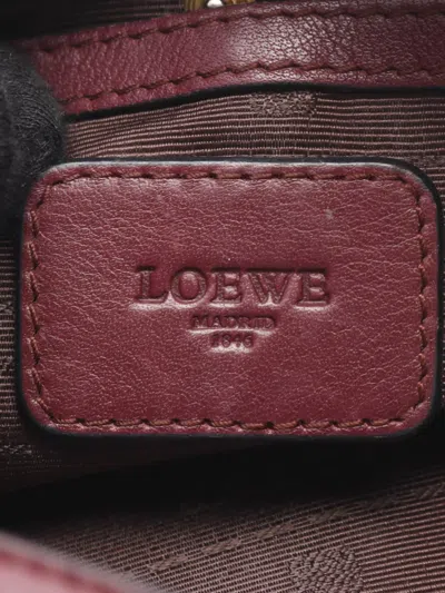 Pre-owned Loewe 2010-2025 Leather Heritage Shoulder Bag In Red