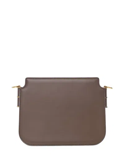 Pre-owned Fendi 2010-2024 Smooth Calfskin Vitello King Luxor Touch Shoulder Bag In Brown