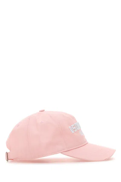 Dsquared2 Pink Cotton Baseball Cap In Pink