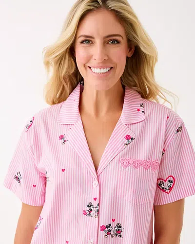Lilly Pulitzer Mari Pajama Button-up Shirt In Pink