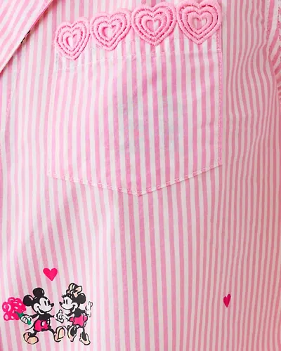 Lilly Pulitzer Mari Pajama Button-up Shirt In Pink