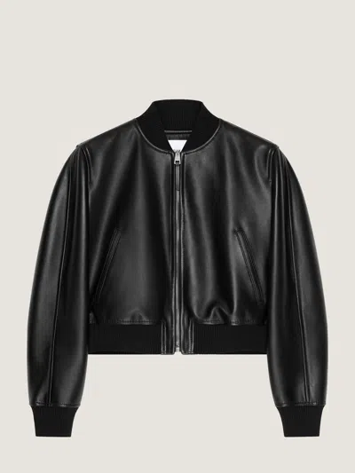 Givenchy Bomber In Nappa Leather In Black