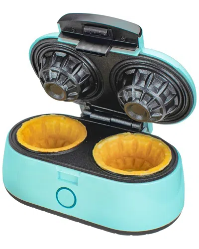 Brentwood Double Waffle Bowl Maker In Blue