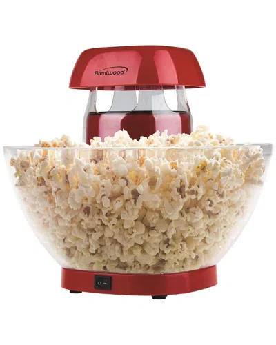 Brentwood 24 Cup Jumbo Hot Air Popcorn Maker In Red
