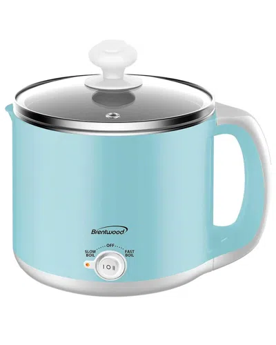 Brentwood Standard Electric Hot Pot In Blue