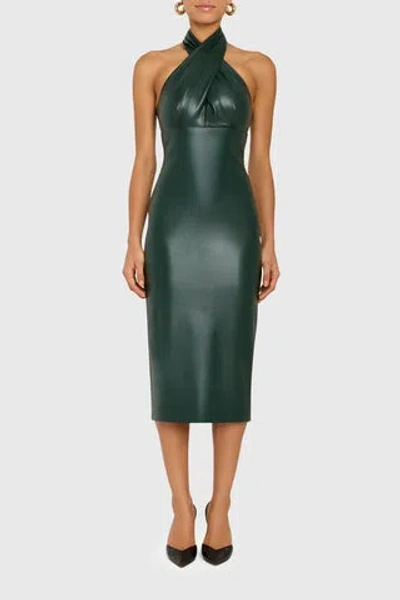 Amanda Uprichard Conchita Dress In Moss In Multi